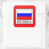 Rusland Vierkante Sticker (Tas)