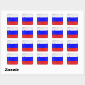 Rusland Vierkante Sticker (Vel)