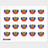 Rusland Vlag Classic Ronde Sticker (Vel)