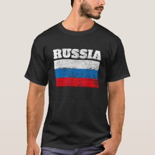Rusland Vlag Cool design geschenken Idee T Shirt