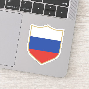 Rusland vlag embleem patriottische reizen sticker