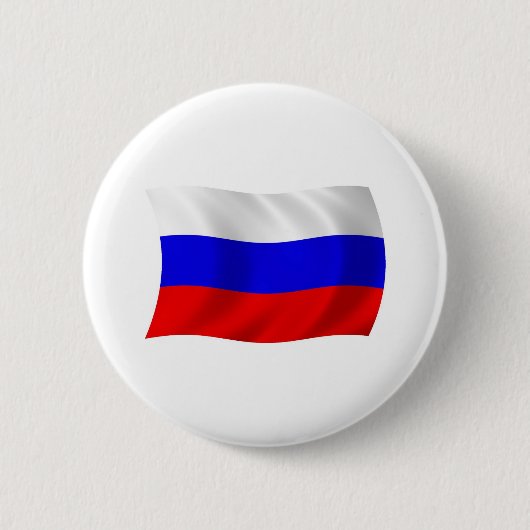 Rusland Vlag Knop Ronde Button 5,7 Cm (Voorkant)