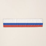 Rusland vlag Witte Blauwe Rode Streepje Sjaal<br><div class="desc">Russische vlag Witte Blauwe Rode Striped Scarf</div>