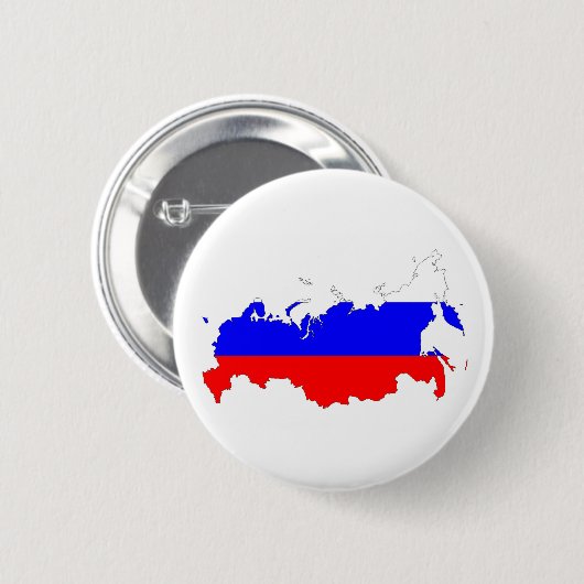 rusland - vlaggestaat ronde button 5,7 cm (Voorkant /achterkant)