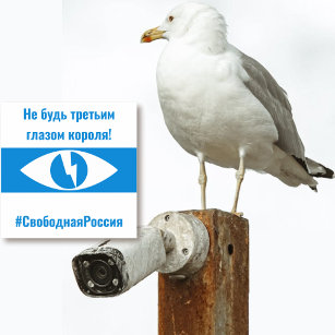 rusland vrij democratisch russisch-derde oog sticker