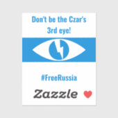 Rusland Vrije Democratisch Engels - Third Eye Sticker (Vel)