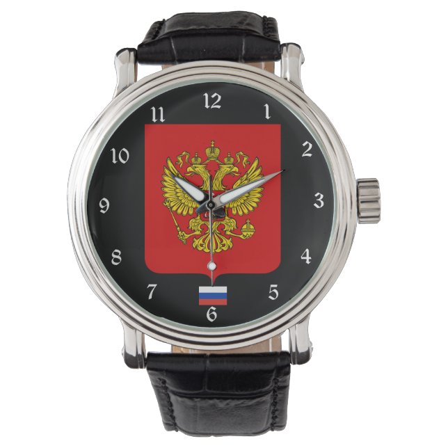 Rusland Wapenhorloge Horloge (Voorkant)