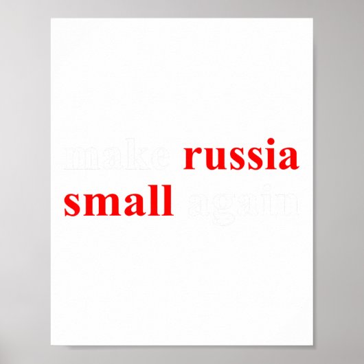 Rusland weer klein maken 1 poster (Voorkant)