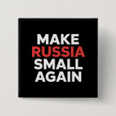 Rusland weer klein maken, Rusland weer klein Vierkante Button 5,1 Cm (Voorkant)