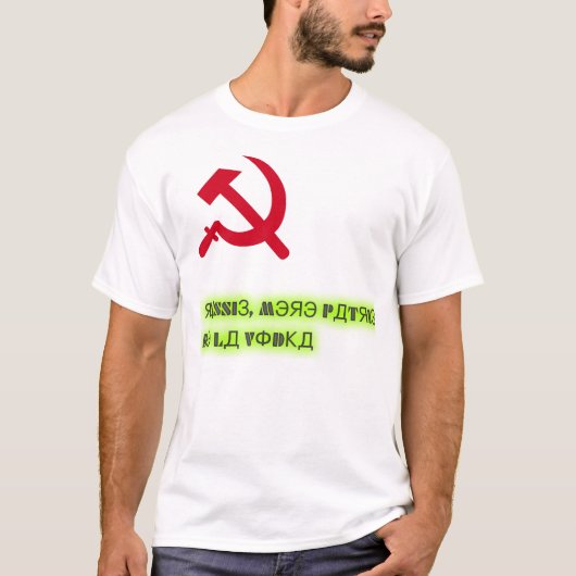 Rusland, wodka: DD T-shirt (Voorkant)