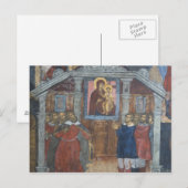 Rusland, Yaroslavl, fresco in de kathedraal van St Briefkaart (Voorkant / Achterkant)