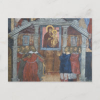 Rusland, Yaroslavl, fresco in de kathedraal van St