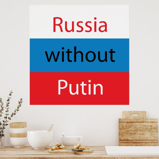 Rusland zonder Poetin Poster (Keuken)