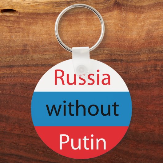 Rusland zonder Poetin Sleutelhanger (Voorkant)