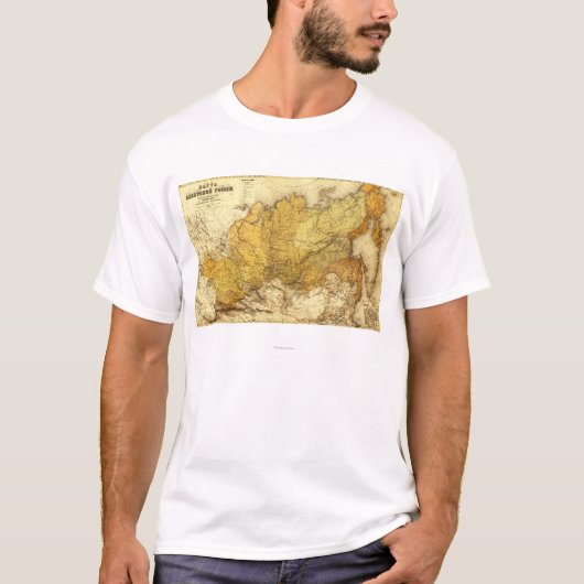 RuslandPanoramische KaartRusland T-shirt (Voorkant)