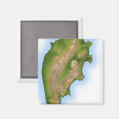 Ruslands Kamchatka-schiereiland Magneet (Voorkant / Achterkant)