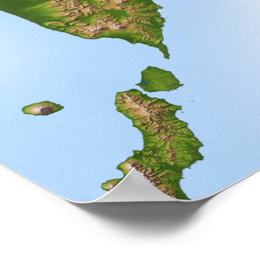 Ruslands Kamchatka-schiereiland Poster (Hoek)