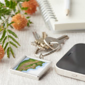 Ruslands Kamchatka-schiereiland Sleutelhanger (Zijkant)