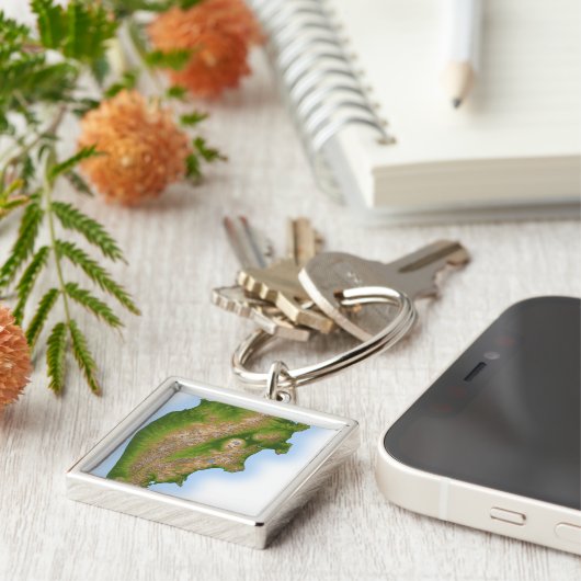 Ruslands Kamchatka-schiereiland Sleutelhanger (Zijkant)