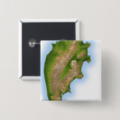 Ruslands Kamchatka-schiereiland Vierkante Button 5,1 Cm (Voorkant /achterkant)
