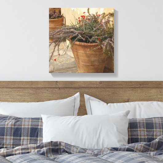 Rusrtic Courtyard Wrapped Canvas Afdruk (Insitu (Slaapkamer))