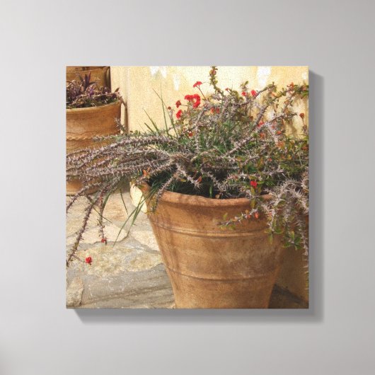 Rusrtic Courtyard Wrapped Canvas Afdruk (Voorkant)