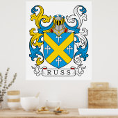 Russ Family Crest Poster (Keuken)