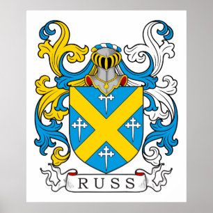 Russ Family Crest Poster