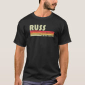 RUSS Gift Name Personalized Funny Retro Bi T-shirt (Voorkant)