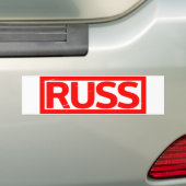 Russ Stamp Bumpersticker (Op auto)