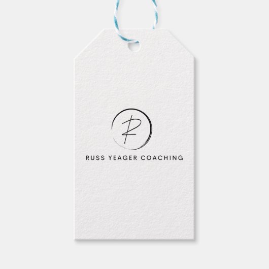 Russ Yeager Coaching Onderschriftlogo Cadeaulabel (Voorkant)