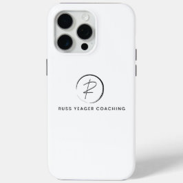 Russ Yeager Coaching Onderschriftlogo iPhone 15 Pro Max Hoesje