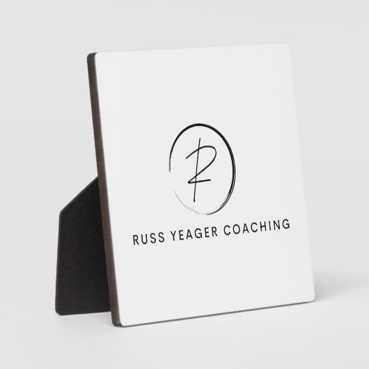 Russ Yeager Coaching Onderschriftlogo Fotoplaat (Voorkant)