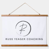 Russ Yeager Coaching Onderschriftlogo Hangend Wandkleed (Voorkant)