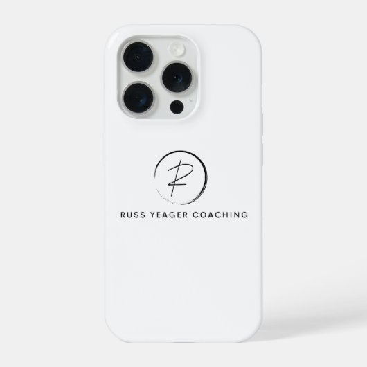 Russ Yeager Coaching Onderschriftlogo iPhone Hoesje (Achterkant)