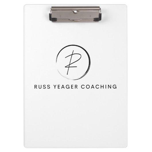 Russ Yeager Coaching Onderschriftlogo Klembord (Voorkant)