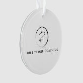 Russ Yeager Coaching Onderschriftlogo Ornament (voorkant)