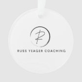 Russ Yeager Coaching Onderschriftlogo Ornament (voorkant)