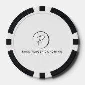Russ Yeager Coaching Onderschriftlogo Poker Chips (Voorkant)