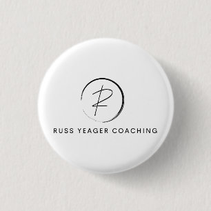 Russ Yeager Coaching Onderschriftlogo Ronde Button 3,2 Cm