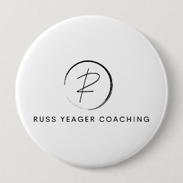 Russ Yeager Coaching Onderschriftlogo Ronde Button 4,0 Cm