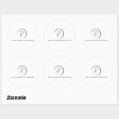Russ Yeager Coaching Onderschriftlogo Ronde Sticker (Vel)