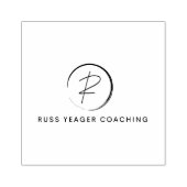 Russ Yeager Coaching Onderschriftlogo Rubberstempel (Afrduk)