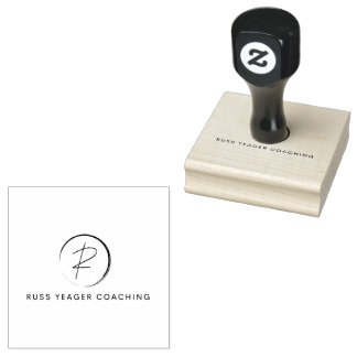 Russ Yeager Coaching Onderschriftlogo Rubberstempel