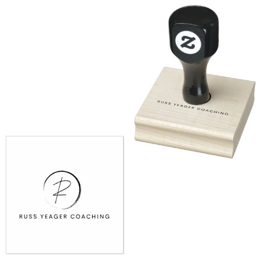 Russ Yeager Coaching Onderschriftlogo Rubberstempel (Gestempeld)