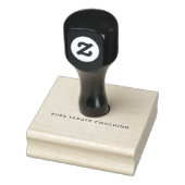 Russ Yeager Coaching Onderschriftlogo Rubberstempel (Stempel)