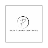 Russ Yeager Coaching Onderschriftlogo Rubberstempel (Afrduk)