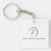 Russ Yeager Coaching Onderschriftlogo Sleutelhanger (Voorkant)