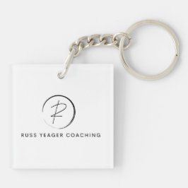 Russ Yeager Coaching Onderschriftlogo Sleutelhanger