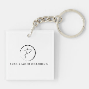 Russ Yeager Coaching Onderschriftlogo Sleutelhanger